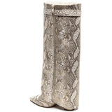 SHOES Luc Dam folded boots 8623A Shoes Snake