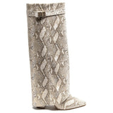 SHOES Luc Dam folded boots 8623A Shoes Snake