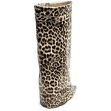 SHOES Luc Dam folded boots 8623A Shoes Leopard