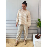 LULULIA Lululia Dame Bluse LuOlivia 58935LU LS Tee Beige9