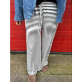 LULULIA Lululia dam byxor LuChloe 62671 Pant Nero/White