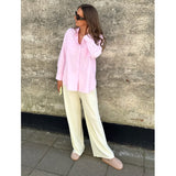 LULULIA Lululia dam byxor LuChloe 62671 Pant Yellow/White