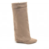 SHOES Madeleine dam folded boots 9623-1 Restudsalg Kaki