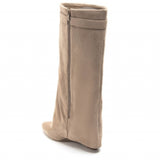 SHOES Madeleine dam folded boots 9623-1 Restudsalg Kaki