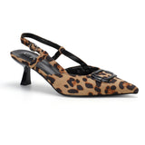 SHOES Malvina Dam klackskor 77-589 Shoes Leopard