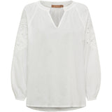 MARTA DU CHATEAU Marta Du Chateau Dam Blus MdcSevina Blouse Offwhite