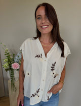 MARTA DU CHATEAU Marta Du Chateau Dam Skjorta MdcElysian 86206 Shirt Burro