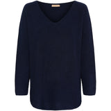 MARTA DU CHATEAU Marta Du Chateau dam stickad Celina Knit AWNavy6752