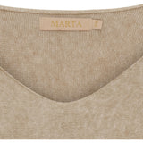 MARTA DU CHATEAU Marta Du Chateau dam stickad Celina Knit Medium Beige