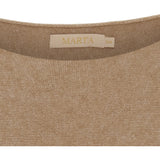 MARTA DU CHATEAU Marta Du Chateau dam stickad Dagmar 5001 Knit Camel