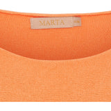 MARTA DU CHATEAU Marta Du Chateau dam stickad Dagmar 5001 Knit Orange Fluo