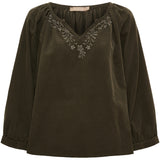 MARTA DU CHATEAU Marta du Chateau Dam Blus MdcJuniper 8529 Blouse Moro