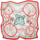 MARTA DU CHATEAU Marta du Chateau Dam Scarf MdcEliane FA-Scarf Scarf Orange/Green35157