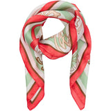 MARTA DU CHATEAU Marta du Chateau Dam Scarf MdcEliane FA-Scarf Scarf Orange/Green35157