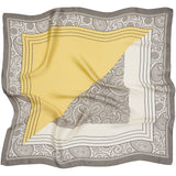 MARTA DU CHATEAU Marta du Chateau Dam Scarf MdcEliane FA-Scarf Scarf Yellow/Grey35128