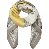 MARTA DU CHATEAU Marta du Chateau Dam Scarf MdcEliane FA-Scarf Scarf Yellow/Grey35128