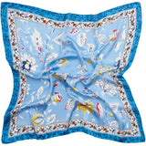 MARTA DU CHATEAU Marta du Chateau Dam Scarf MdcEliane FA-Scarf Scarf Blue96