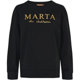 MARTA DU CHATEAU Marta du Chateau Dam Sweatshirt MdcAnnemette J-639 Sweatshirt Black