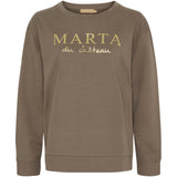 MARTA DU CHATEAU Marta du Chateau Dam Sweatshirt MdcAnnemette J-639 Sweatshirt Fango