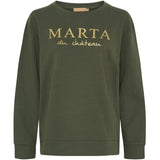 MARTA DU CHATEAU Marta du Chateau Dam Sweatshirt MdcAnnemette J-639 Sweatshirt Military