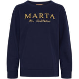 MARTA DU CHATEAU Marta du Chateau Dam Sweatshirt MdcAnnemette J-639 Sweatshirt Navy