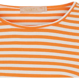 MARTA DU CHATEAU Marta du Chateau Dam långärmad T-Shirt MdcJosiane 49066 LS Tee Arancio/Greggio