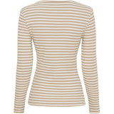 MARTA DU CHATEAU Marta du Chateau Dam långärmad T-Shirt MdcJosiane 49066 LS Tee Beige/greggio