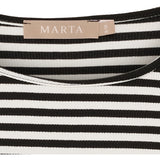 MARTA DU CHATEAU Marta du Chateau Dam långärmad T-Shirt MdcJosiane 49066 LS Tee Black/Greggio