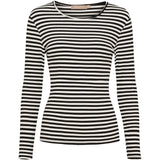 MARTA DU CHATEAU Marta du Chateau Dam långärmad T-Shirt MdcJosiane 49066 LS Tee Black/Greggio