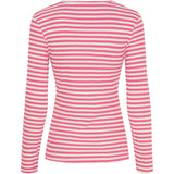 MARTA DU CHATEAU Marta du Chateau Dam långärmad T-Shirt MdcJosiane 49066 LS Tee Cardinale/Greggio