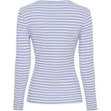 MARTA DU CHATEAU Marta du Chateau Dam långärmad T-Shirt MdcJosiane 49066 LS Tee Celeste/greggio