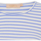 MARTA DU CHATEAU Marta du Chateau Dam långärmad T-Shirt MdcJosiane 49066 LS Tee Celeste/greggio