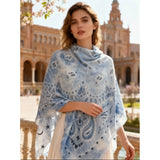 MARTA DU CHATEAU Marta du Chateau dam Scarf MdcDanna FA37254 Scarf Light blue
