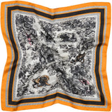 MARTA DU CHATEAU Marta du Chateau dam Scarf MdcJuline FA-Scarf Scarf Black/Orange31274
