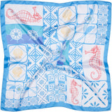 MARTA DU CHATEAU Marta du Chateau dam Scarf MdcJuline FA-Scarf Scarf Blue11114