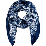 MARTA DU CHATEAU Marta du Chateau dam Scarf MdcJuline FA-Scarf Scarf Navy11124
