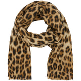 MARTA DU CHATEAU Marta du Chateau dam Scarf MdcMocca 172-1010 Scarf Leo Print