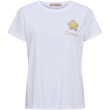 MARTA DU CHATEAU Marta du Chateau dam T-shirt MdcAvella 84275-Blomma T-shirt White/beige