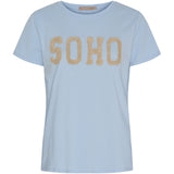 MARTA DU CHATEAU Marta du Chateau dam T-shirt MdcHerdis 84275 T-shirt Celeste Light/Beige