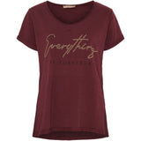 MARTA DU CHATEAU Marta du Chateau dam T-shirt MdcLillian 42005 Restudsalg Vino