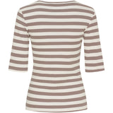 MARTA DU CHATEAU Marta du Chateau dam T-shirt MdcNena 7524 T-shirt Tortora