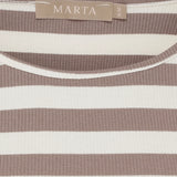 MARTA DU CHATEAU Marta du Chateau dam T-shirt MdcNena 7524 T-shirt Tortora