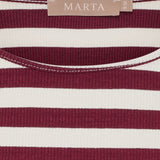 MARTA DU CHATEAU Marta du Chateau dam T-shirt MdcNena 7524 T-shirt Vino