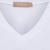 MARTA DU CHATEAU Marta du Chateau dam T-shirt MdcSabela 26100 T-shirt White
