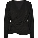 MARTA DU CHATEAU Marta du Chateau dam blus MdcAndi 1612 Blouse Black