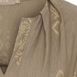 MARTA DU CHATEAU Marta du Chateau dam blus MdcBayleaf 7705 Shirt Fango60