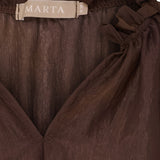 MARTA DU CHATEAU Marta du Chateau dam blus MdcBelladonna 003 Shirt Marrone