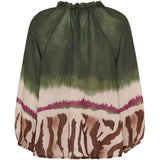 MARTA DU CHATEAU Marta du Chateau dam blus MdcBelladonna 003 Shirt Military