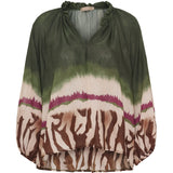 MARTA DU CHATEAU Marta du Chateau dam blus MdcBelladonna 003 Shirt Military