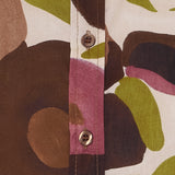 MARTA DU CHATEAU Marta du Chateau dam blus MdcEvelina 58130M Shirt Brown Print